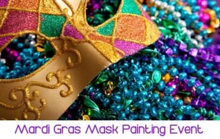 Helm Paint & Decorating Mardi Gras Mask Painting Event