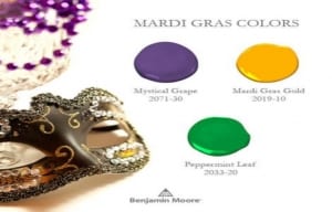 Mardi Gras Colors By Benjamin Moore 