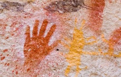 History of Paint - Cave Painting in Patagonia Argentina